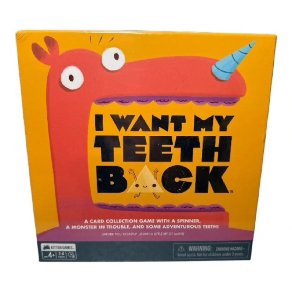 NEW! I Want My Teeth Back Kids Card Game